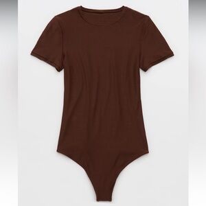 SMOOTHEZ Short Sleeve Thong Bodysuit